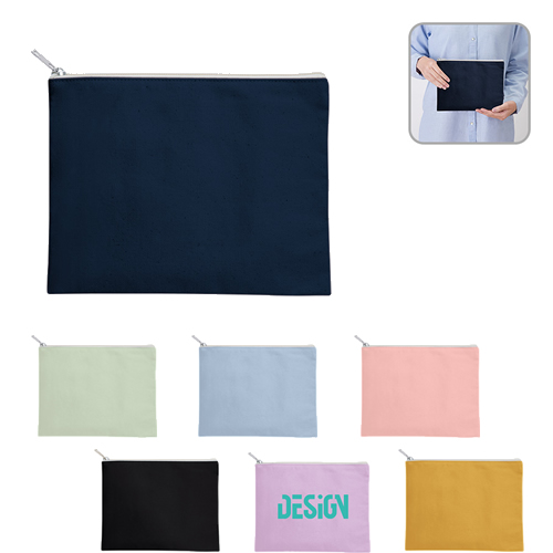 キャンバスフラットポーチ（M）