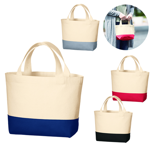 キャンバスカラーボトムトート（S）