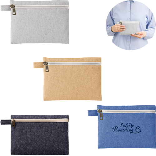 ＜アウトレット売切廃盤＞ シャンブリックキャンバスフラットポーチ（S）