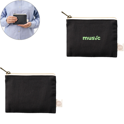 オーガニックコットンキャンバスフラットポーチ（SS）