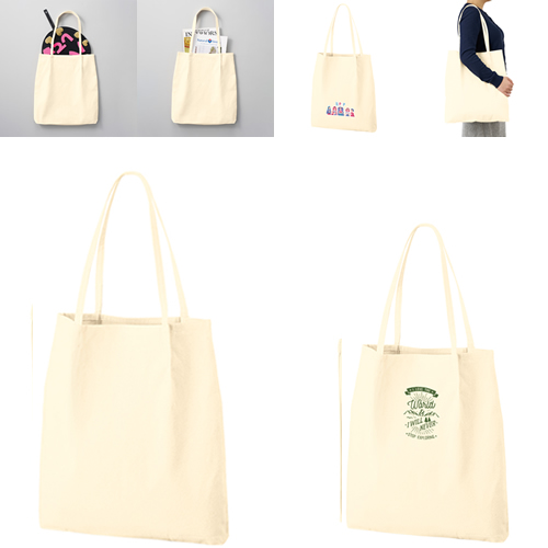 つまみハンドルキャンバストート