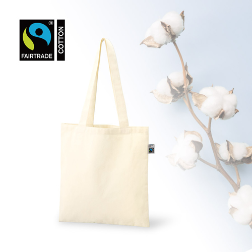 フェアトレードコットンカジュアルフラットバッグ（M）
