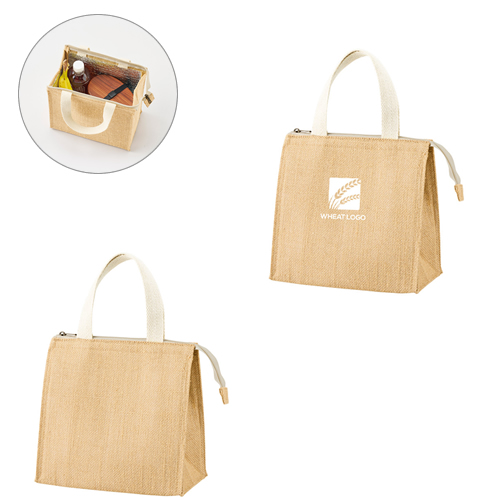 ジュートスクエア保冷トート（S）