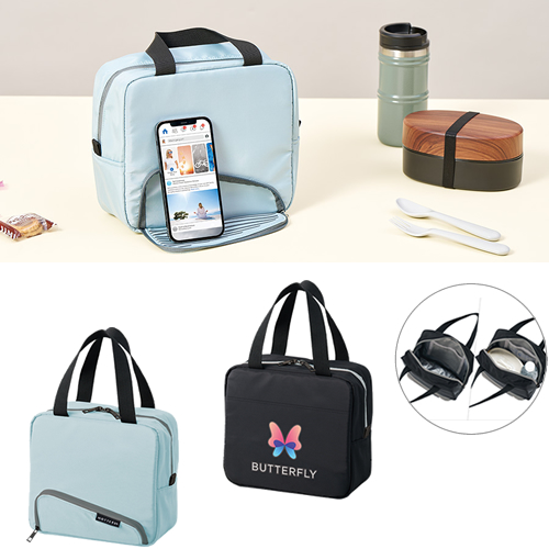 スマホが立てられるクーラーランチバッグ