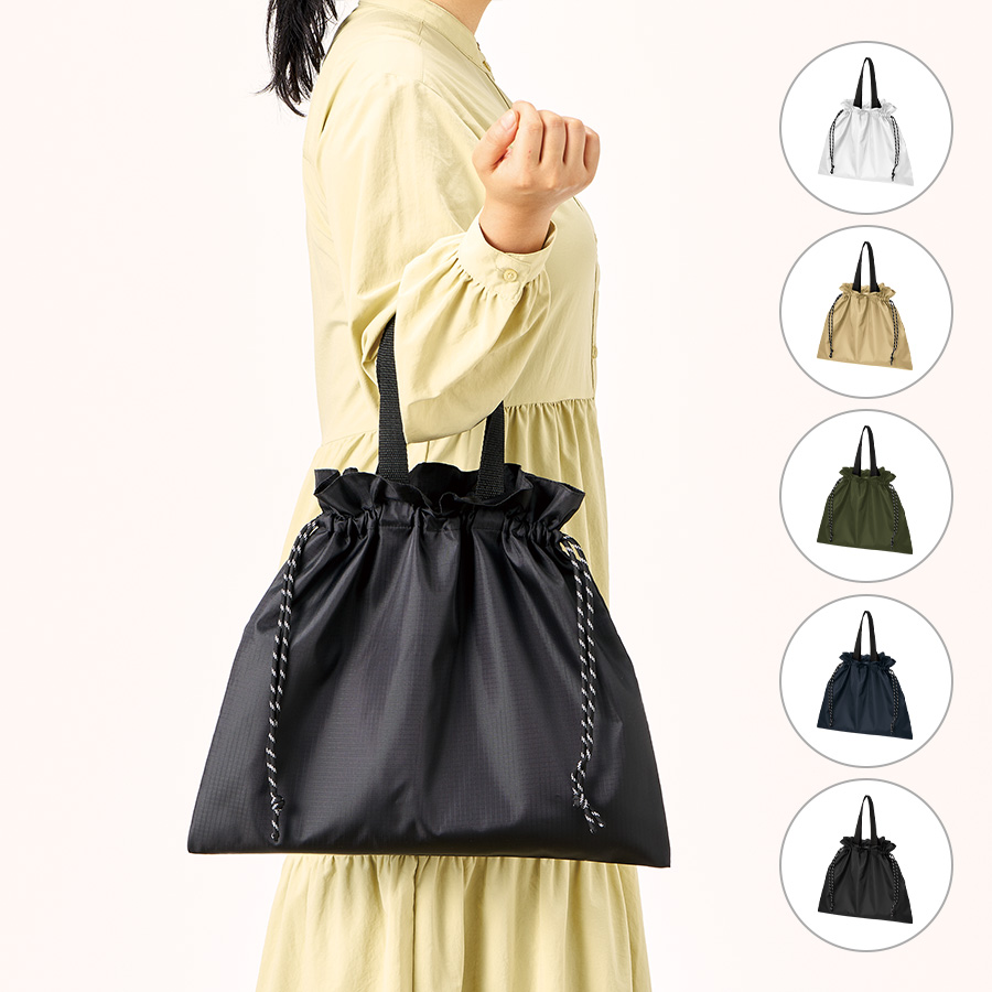 リップストップ巾着バッグ
