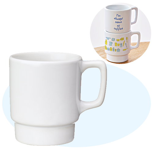 ＜アウトレット売切廃盤＞ 陶器マグ スタッキング