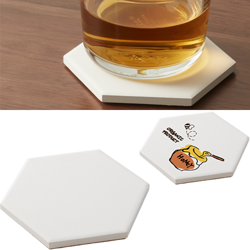 白雲石吸水コースター 六角