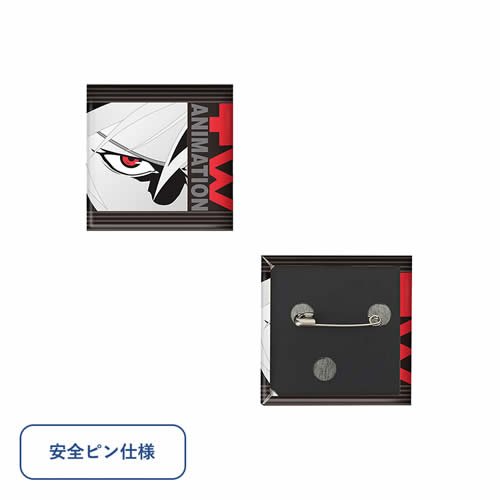 ＜名入れ代不要 印刷0円＞缶バッジ 正方形