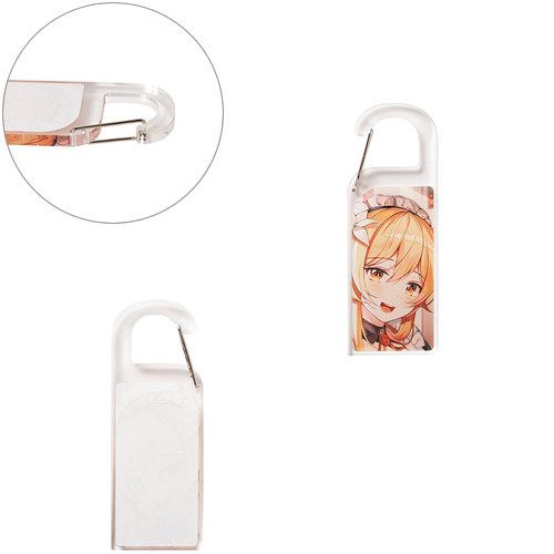 ＜名入れ代不要 印刷0円＞アクリルカラビナ