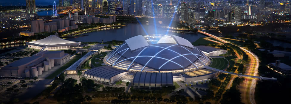未来のプロジェクト レジャー主導開発カテゴリの勝者:Singapore Sports Hub Design Team、建物名称:シンガポールスポーツハブ<シンガポール>