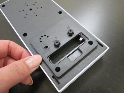 ノベルティ:アナログクロック&室温計 黒×白