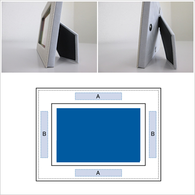 ノベルティ:レザーマルチフレーム ミルキーホワイト