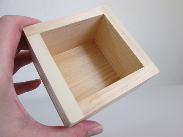 ノベルティ:ひのき 一合枡(ハダカ)