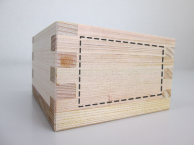 ノベルティ:ひのき 一合枡(ハダカ)