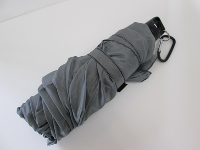 ノベルティ：ボトルケースアンブレラ カラビナ付 Aブラック