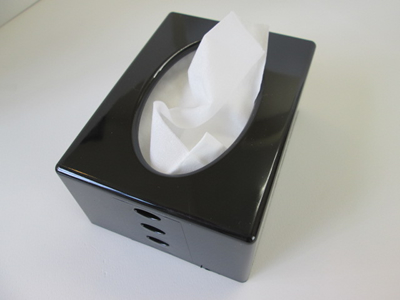 ノベルティ：ポケットティッシュケース 黒