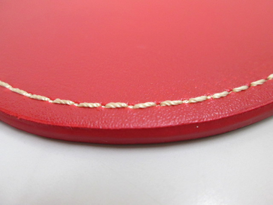 ノベルティ：コースター(丸型) レッド