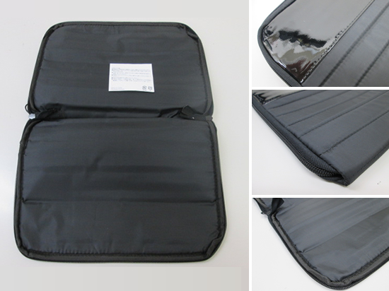 ノベルティ:キルトタブレットPCケース インクブラック