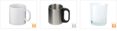 <ベスト3>コップ・グラス・湯のみ・マグカップ