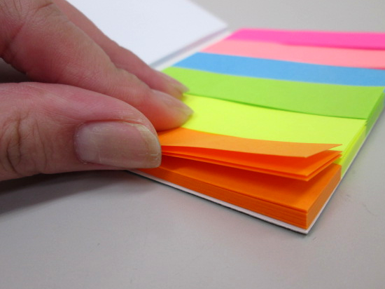 ノベルティ:6+1付箋セット A/ブラック