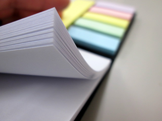 ノベルティ:ブックメモ付箋(S) リアルブラック