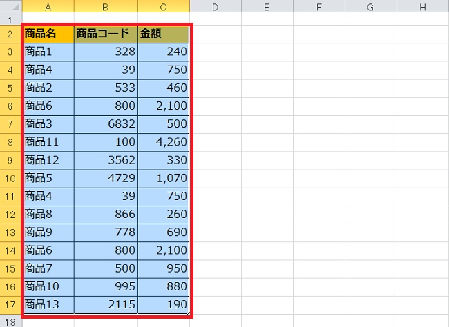 <エクセル> 重複しているデータを一瞬で削除する小技
