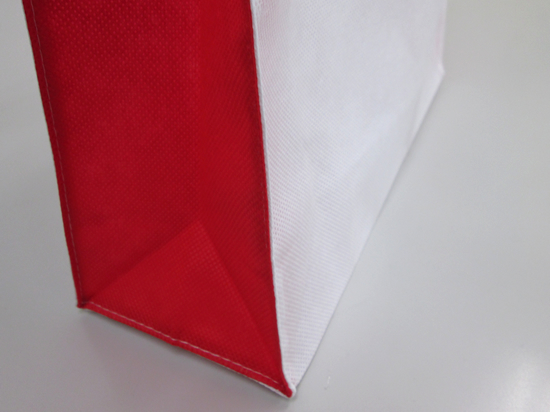 ノベルティ:不織布コンビトート(L) レッド