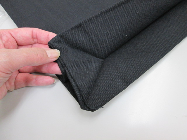 ノベルティ:キャンバストート(マチあり/縦) 黒