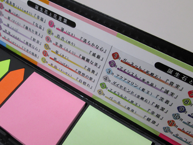 ノベルティ:ロングタイプふせんセット アソート