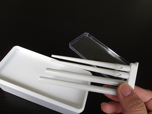 ノベルティ:クリアランチボックス(箸付)