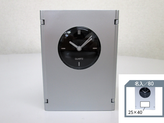 ノベルティ:ペン&フォトスタンドクロック