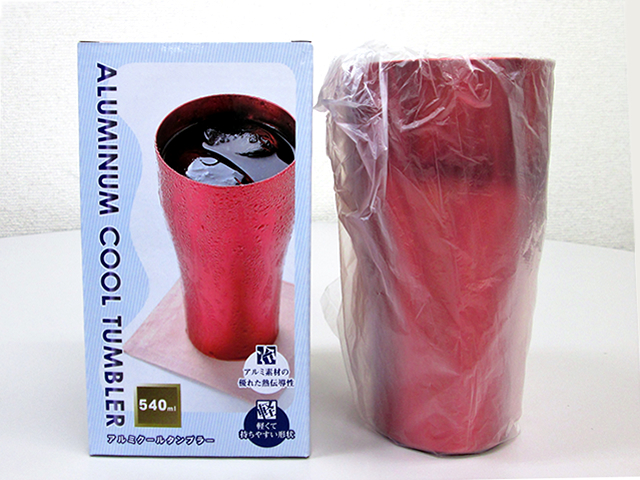 ノベルティ:アルミクールタンブラー540ml アソート