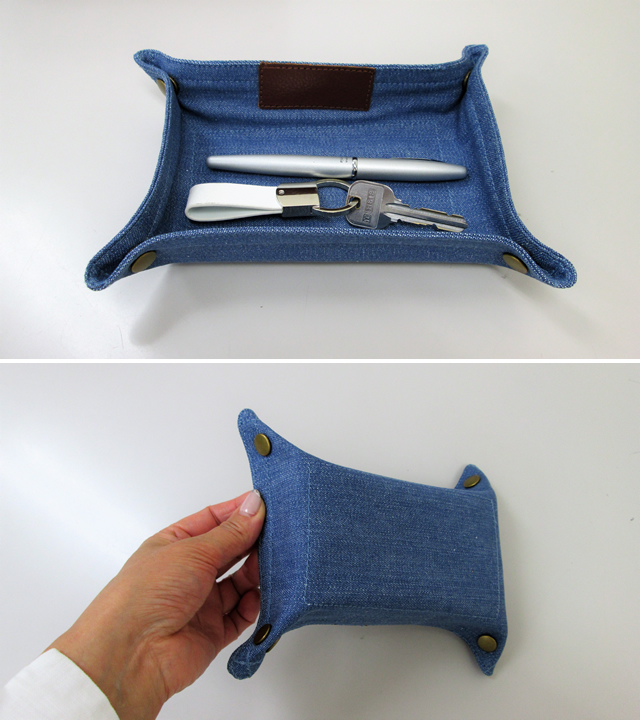 ノベルティ:デニムペントレイ ヴィンテージブルー