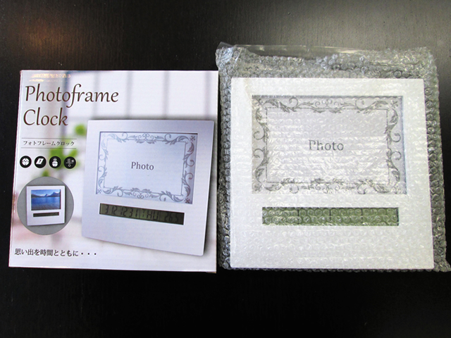 ノベルティ:フォトフレームクロック