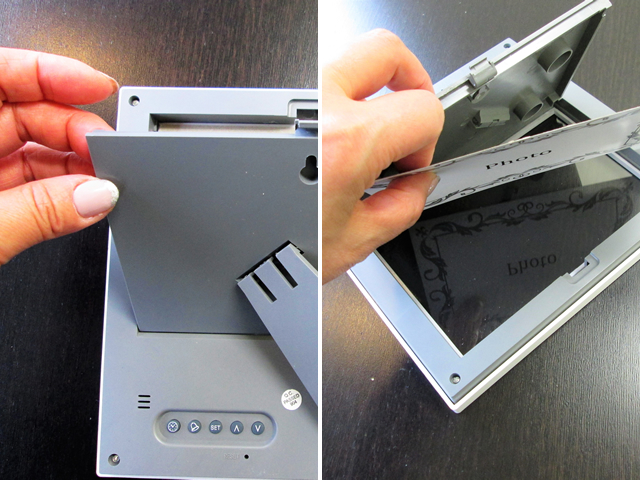 ノベルティ:フォトフレームクロック