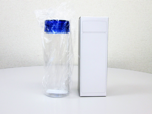 ノベルティ:クリアキャップボトル ブルー