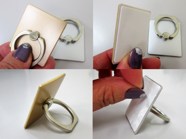 ノベルティ:2WAYスマホリング アソート/2色取混ぜ