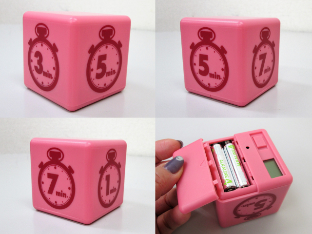 ノベルティ:キュービックタイマー アソート/3色取混ぜ