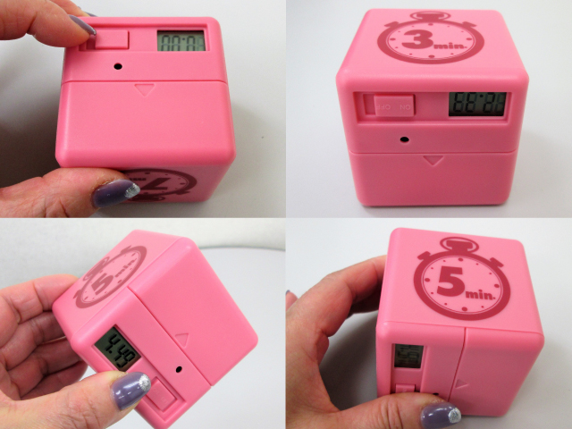 ノベルティ:キュービックタイマー アソート/3色取混ぜ