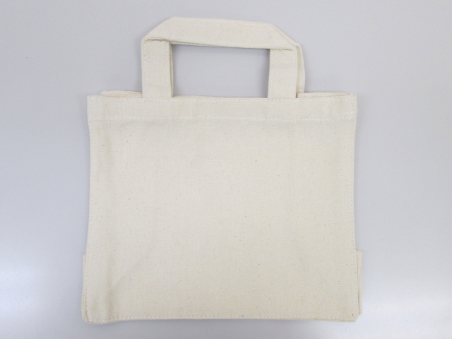 ノベルティ:キャンバスボックスランチトート ナチュラル
