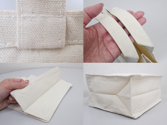 ノベルティ:キャンバスボックスランチトート ナチュラル