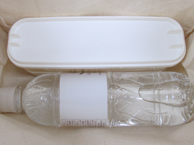 ノベルティ:キャンバスボックスランチトート ナチュラル