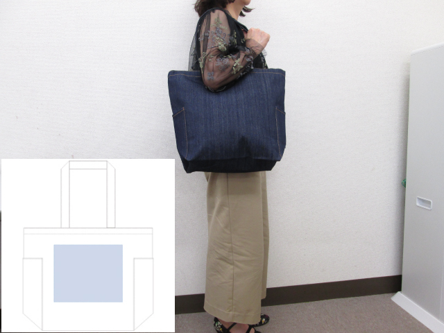 ノベルティ:デニムマルチトート(M) インディゴ