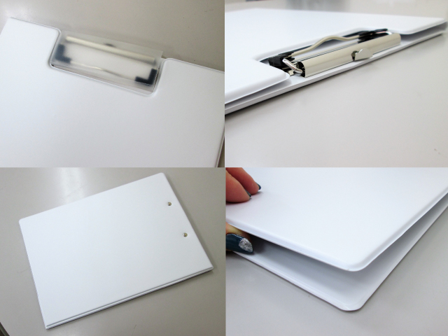 ノベルティ:A4バインダー(2ツ折) 白