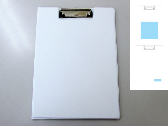 ノベルティ:A4バインダー(2ツ折) 白
