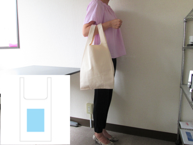 ノベルティ:キャンバスマルシェバッグ ナチュラル