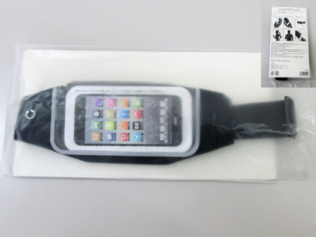 ノベルティ:モバイルランニングポーチ マチ付