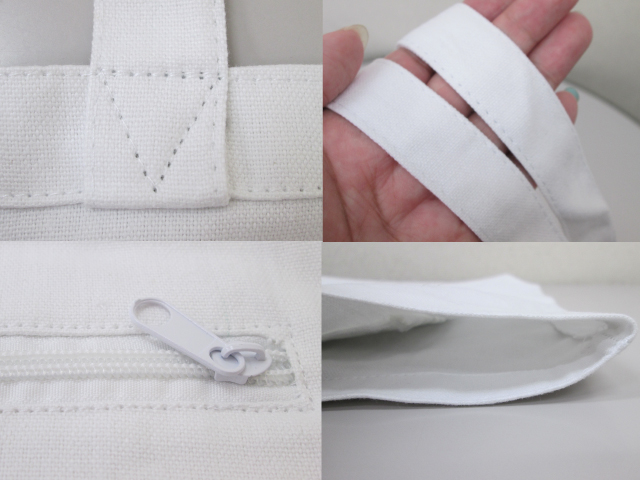 ノベルティ:キャンバスエコバッグ(大) 白