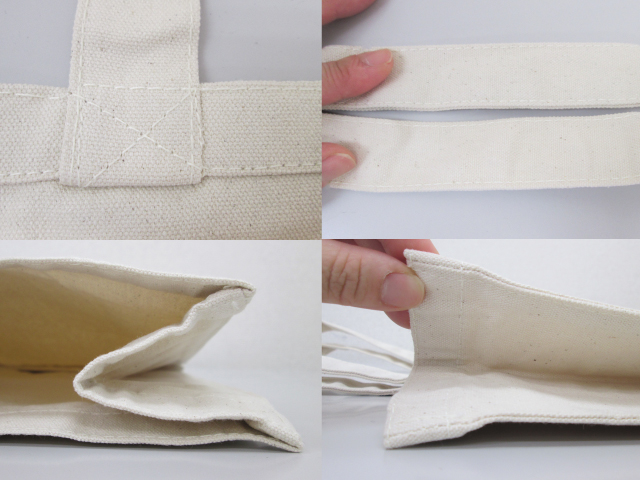 ノベルティ:キャンバスカレッジトート(L)ワイド ナチュラル