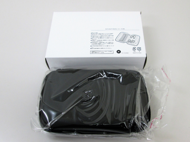 ノベルティ:モバイルアクセサリーケース(M) ブラック